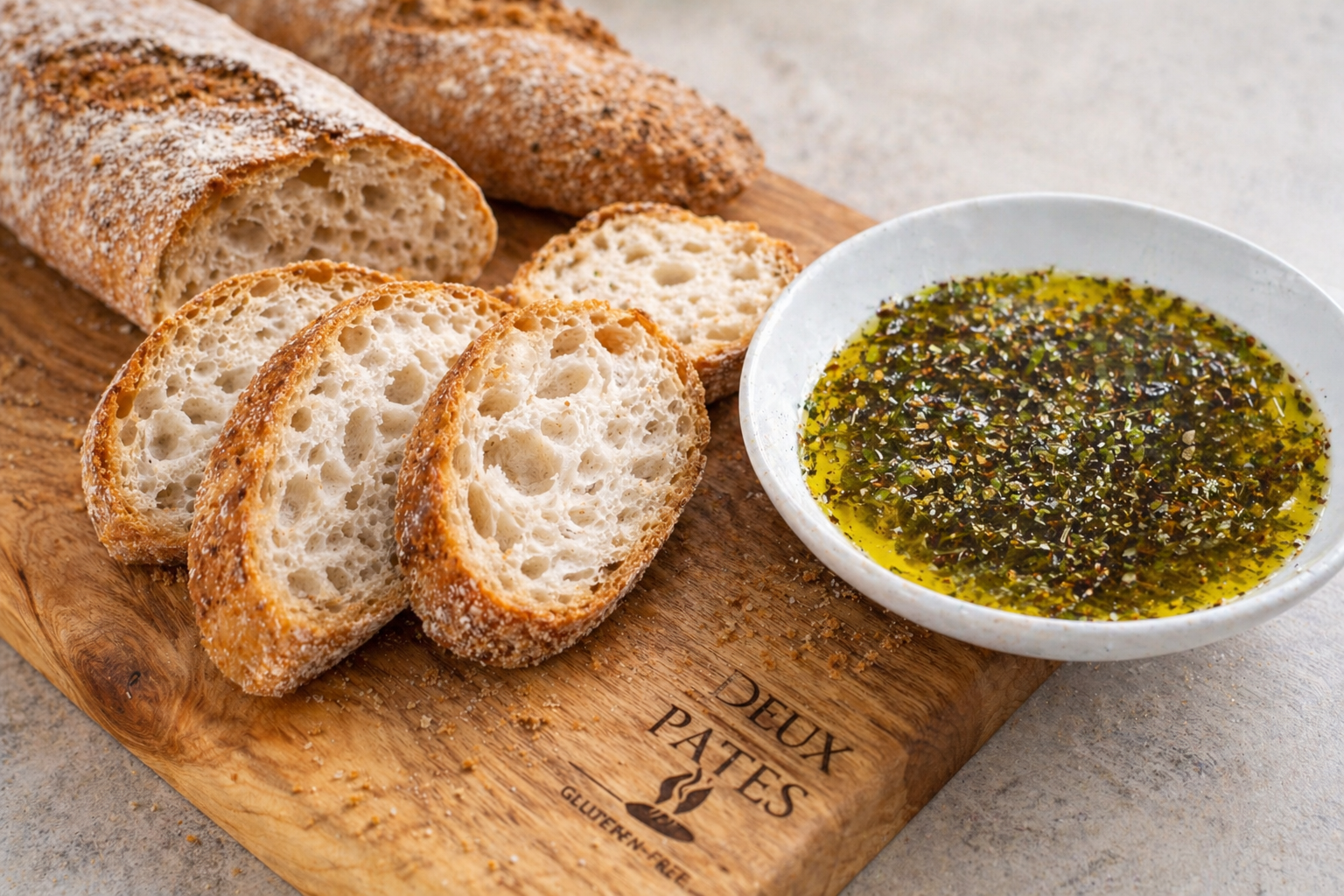 Bread and Oil: The Five-Minute Ritual That Makes Our Gluten-Free Baguette Sing